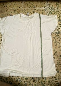 WHITE BODY HUGGING TSHRIT Small Size