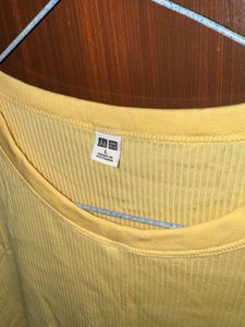 Ribbed Yellow T-Shirt