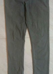 Men's Slim Fit Grey Casual Pants