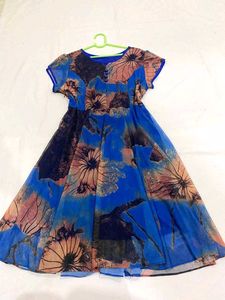 Bohemian Floral Print Midi Dress