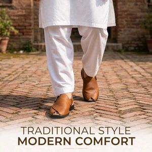 Men's Brown Genuine Leather Sandals