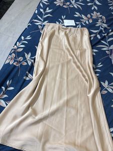 Elegant Satin Long Skirt