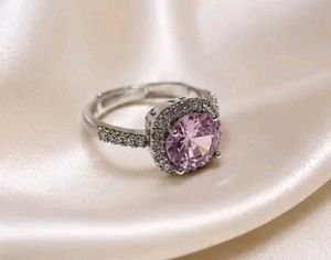 Szn american Elegant Pink Gemstone Ring