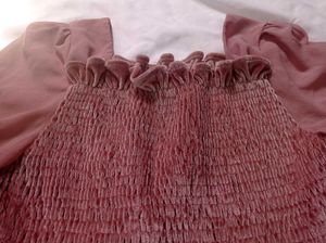 Chic Velvet Smocked Peplum Top