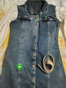 denim dress. last price