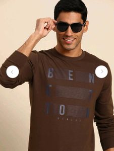 United Colors of Benetton Cotton Printed Sweatshir