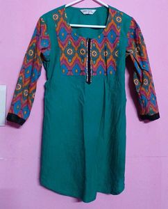 Green Short Kurti