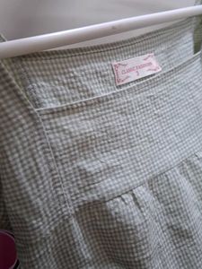Chic Gingham Ruffle Top//extendable