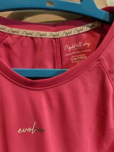 Vibrant Pink Athletic T-Shirt