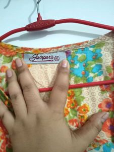 Vibrant Floral Print Kurta