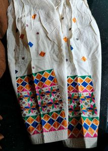 Embroidered Cream Salwar
