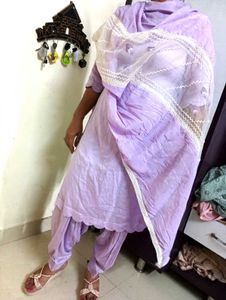Beautiful Lavender Kurta Set