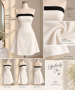 White tube dress- Savanna
