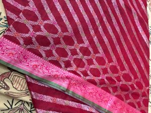 Elegant Red Banarasi Silk Saree