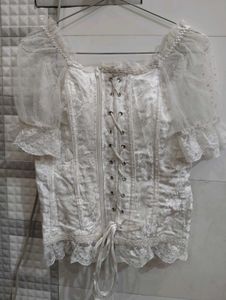 White Corset Top