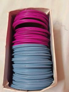 Set of Pink and gry Bangles