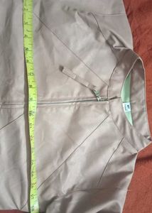 Stylish Pink Faux Leather Jacket