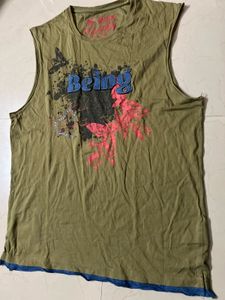 Stylish Olive Green Graphic T-Shirt