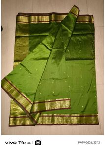 Elegant Green Silk Saree