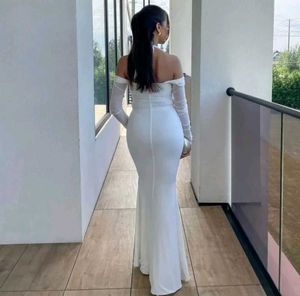 White Halter Neck Maxi Dress
