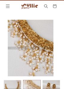 NEW 3168  guttapusalu designer hasli with stud