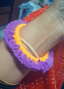 Handmade Yellow Crochet Bangles♥️♥️♥️