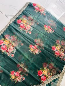 Elegant Floral Kurta with Bell Sleeves