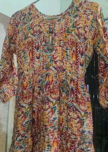 Pretty colourful short kurti