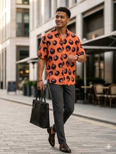 Men's Designer Graphic Print Shirt