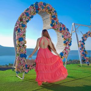 Long Ruffle Maxi Dress