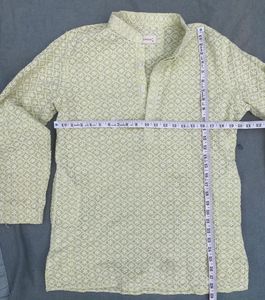 Fresh Mint Green Embroidered Short Kurta Set