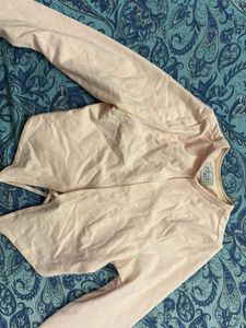 Vintage Pink Cropped Cardigan