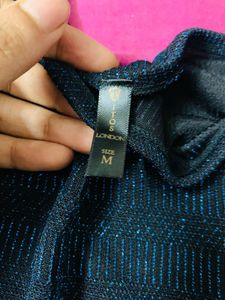Sparkly Blue Mini Dress
