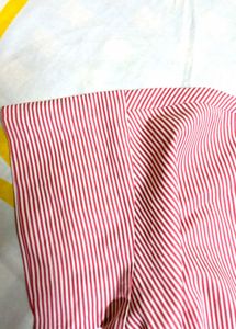 trending Pink Striped V-Neck Top korean