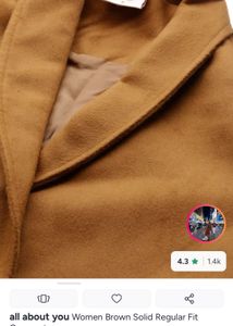 Women's Brown Long Blazer- all about you