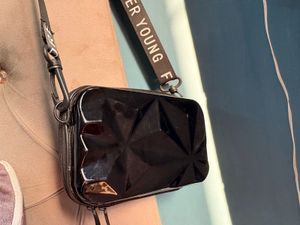 Black Quilted Crossbody Bag