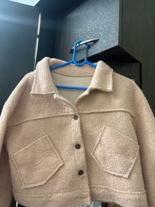 Cozy Teddy Fleece Cropped Jacket