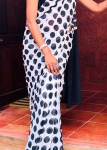 Elegant Polka Dot Saree