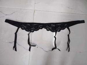 Elegant Black Lace Garter Belt (1400)