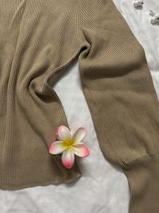 Ribbed Square Neck Top