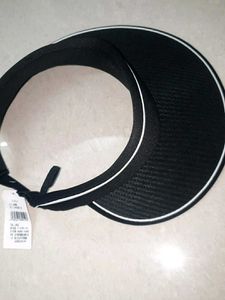 Sleek Black Visor Hat