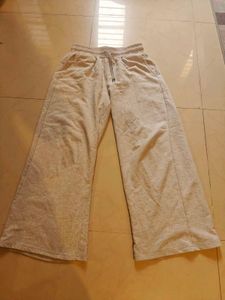 Grey Wide Leg Sweatpants
