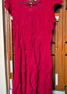 Red short dress