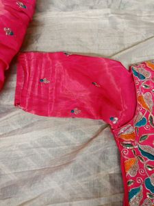 Vibrant Pink Embellished Ethnic Skirt