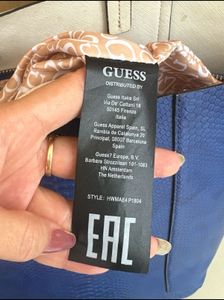 Guess Blue Tote Bag