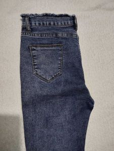Flared Blue Wash Jeans