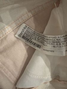 BERSHKA Patchwork High Waist Ombre Pink Jeans