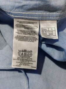 BROOKS BROTHERS Men's Blue Short Sleeve Button-Dow