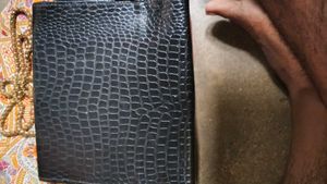 Stylish Black Textured Clutch