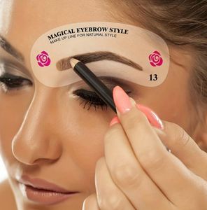 Vintage Magical Eyebrow Style Stencils